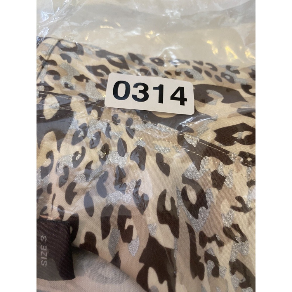 Chicos Additions Jacket Womens 3 XL Brown Leopard Safari Mob Wife Statement Chic - Picture 7 of 7